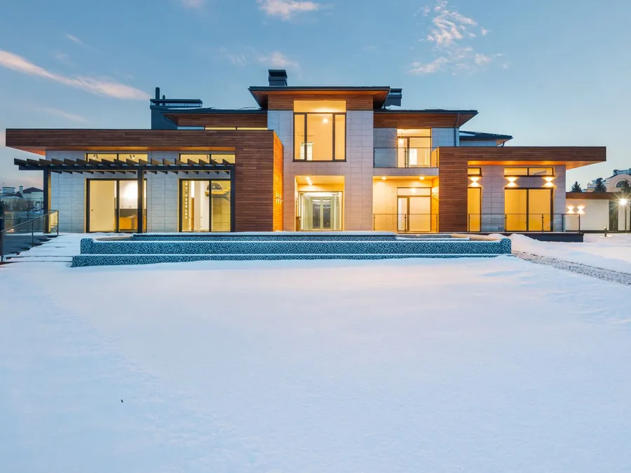Elegant interior detailing with warm natural materials